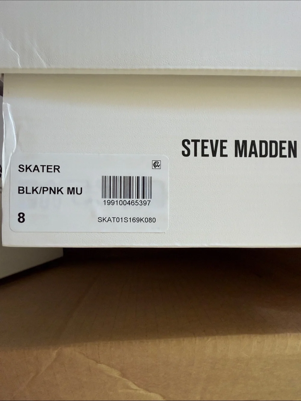 Steve Madden Skater Women's Fashion Sneakers‎ Black/Pink originally $110 size 8